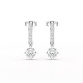 1.41 CT Lab Diamond Dangle Earring